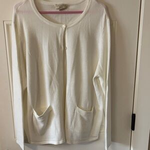 Appleseed's Cream Cardigan Sweater
